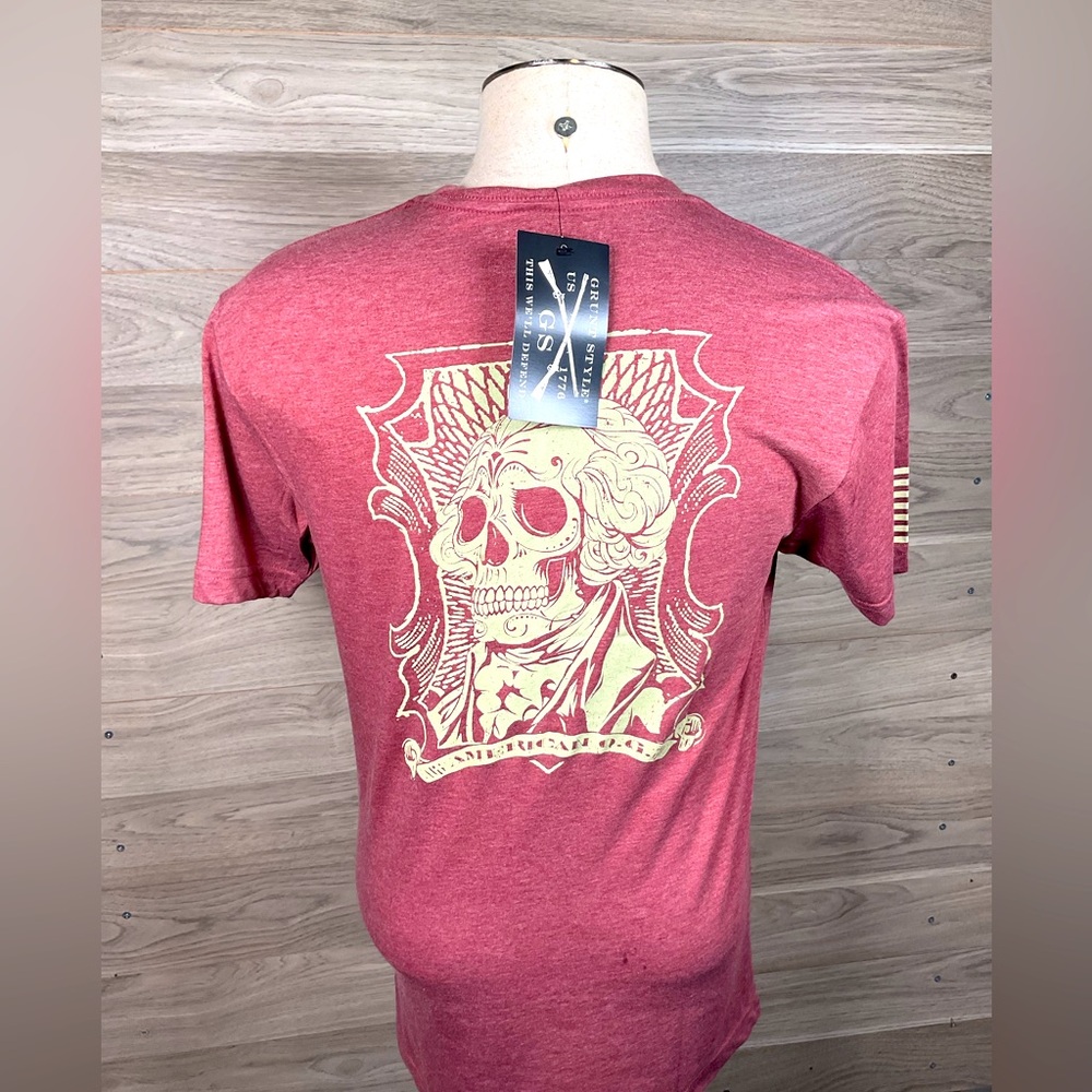 Grunt Style NWT “American OG” George Washington Skull Short Sleeve T-Shi…